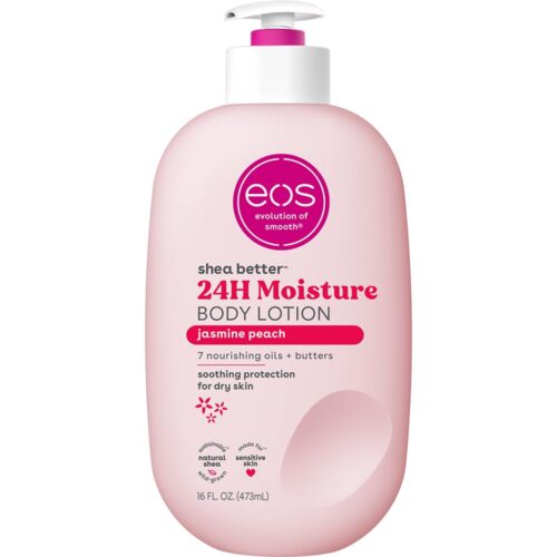 eos Shea Better Jasmine Peach Body Lotion 16oz | 24H Moisture Vegan Lightweight – store.byteboxglobal.com