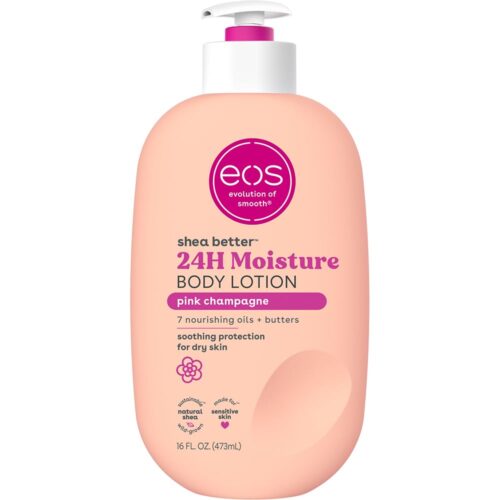 eos Shea Better Pink Champagne Body Lotion 16oz | 24H Moisture Vegan – store.byteboxglobal.com