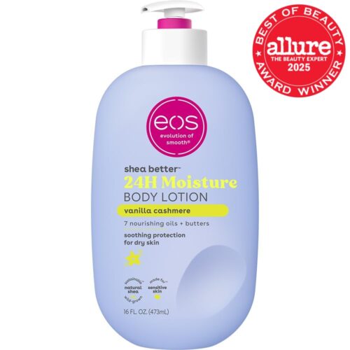 eos Shea Better Vanilla Cashmere Body Lotion 16 oz | 24H Moisture Lightweight Vegan – store.byteboxglobal.com